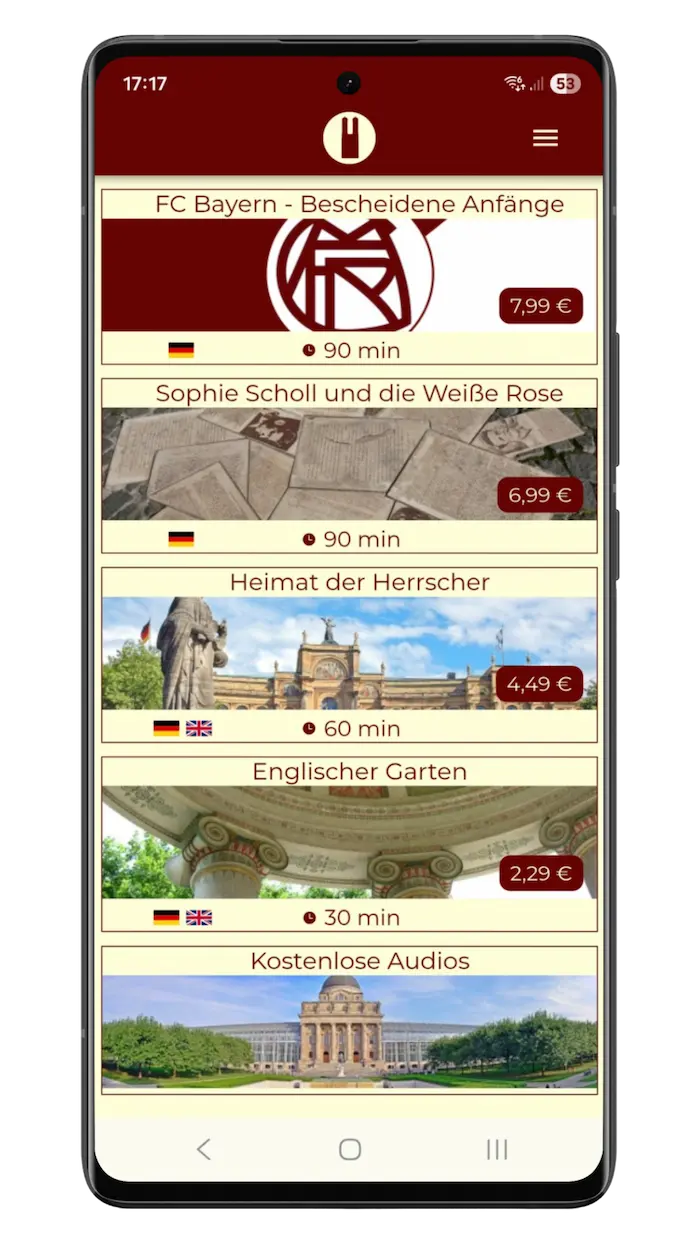 Sightseeing Munich App herunterladen